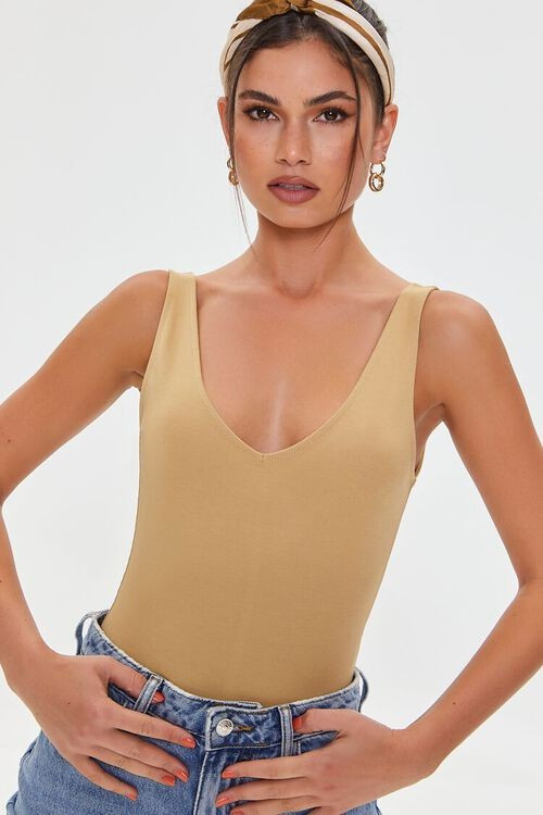Sleeveless V-Neck Bodysuit | Forever 21 (US)
