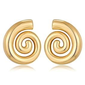 NEPULOY Gold Statement Earrings... | Amazon (US)