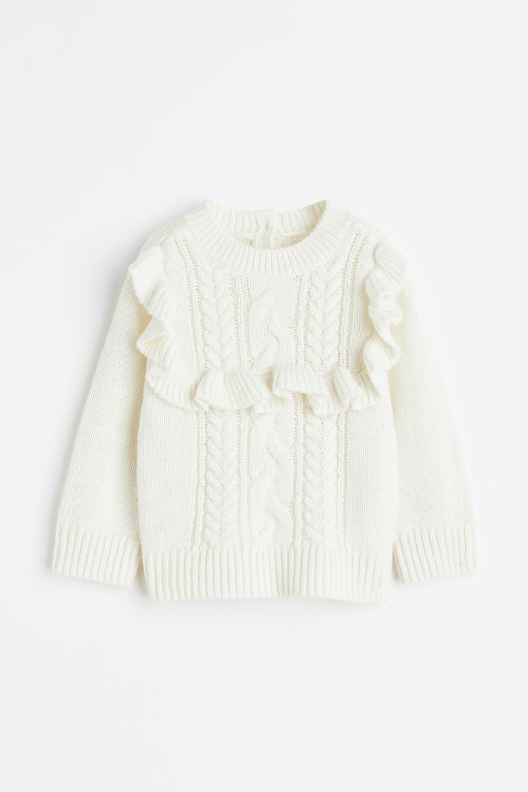 Ruffle-trimmed Sweater | H&M (US + CA)