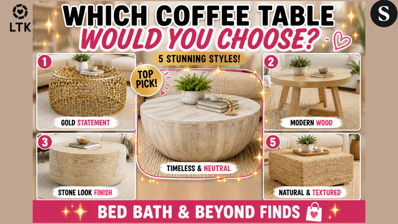 5 Coffee Tables That Look WAY More Expensive Than They Are | Bed Bath & Beyond Finds

Looking for the perfect coffee table for your living room? 🤎
Today I'm sharing 5 gorgeous coffee tables from Bed Bath & Beyond that bring the designer look without the designer price tag! From natural wood and stone-inspired finishes to woven textures and modern sculptural designs, these coffee tables are perfect for creating that cozy organic modern aesthetic.
✨ Featured Coffee Tables: • Urban Port Arthur Round Mango Wood Coffee Table • Natural Stone & Wood-Look Round Coffee Table • Classic Round Coffee Table • Christopher Knight Home Cortlandt Aluminum Mesh Coffee Table • Biscayne Natural Woven Jute Coffee Table

Which one is your favorite? Let me know in the comments below! 👇



🛍️ShopMy:
https://shopmy.us/shop/collections/5817166




🛍️LTK:



#BedBathAndBeyond #CoffeeTable #LivingRoomDecor #OrganicModern #HomeDecor #InteriorDesign #NeutralHome #CoffeeTableStyling #FurnitureFinds #AffordableDecor #LivingRoomInspo #HomeInspiration #ModernHome #DesignerLookForLess #Over50AndChic


bed bath and beyond furniture, coffee table ideas, coffee table decor, organic modern living room, neutral home decor, affordable furniture finds, designer coffee table, round coffee table, mango wood coffee table, woven coffee table, jute coffee table, luxury living room decor, modern coffee table, interior design inspiration, home decor ideas, living room makeover, furniture shopping, coffee table styling 

 #LTKdayinmylife #LTKOver40 #LTKHome