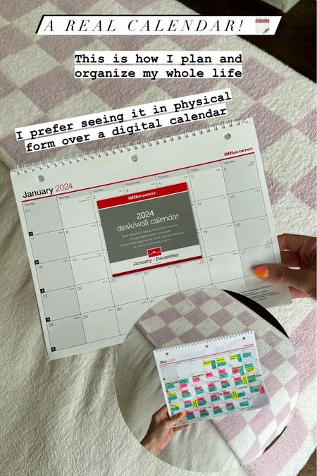 Calendar. Wall calendar. Desk calendar. Organization. Planner. Notebook. 

#LTKSeasonal #LTKHome #LTKFindsUnder50