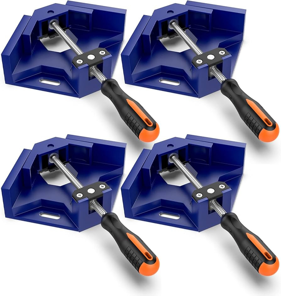 Right Angle Clamp, Housolution [4 PACK] Single Handle 90° Aluminum Alloy Corner Clamp, Right Ang... | Amazon (US)