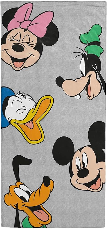 Disney Mickey Mouse & Friends Kids Bath Pool Beach Towel - Super Soft & Absorbent 100% Cotton Tow... | Amazon (US)