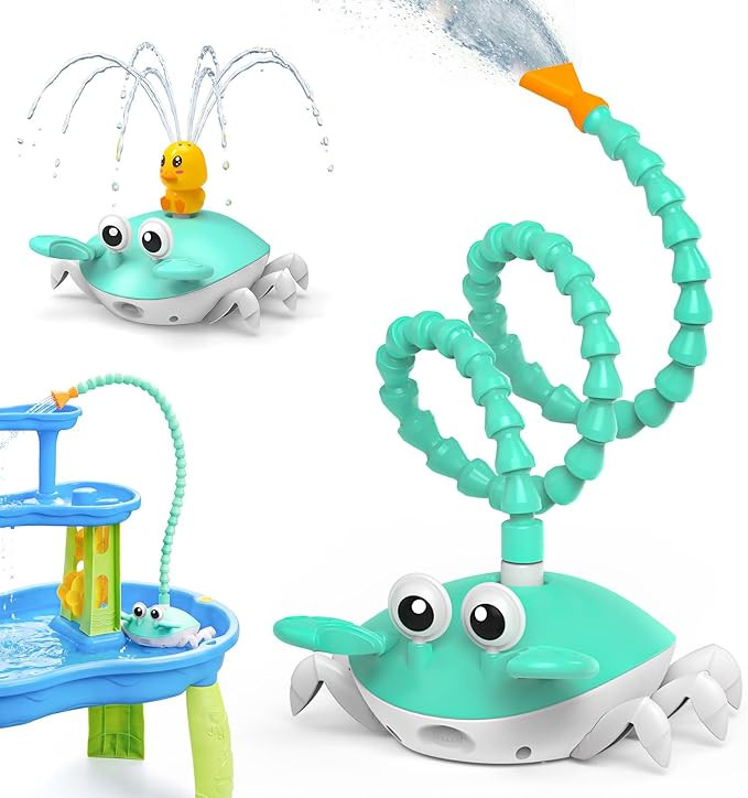 Water Table Pump, 5400mAh Rechargeable Crab Water Pump Toy for Kids age 1-3 with 8Hrs Play time, ... | Amazon (US)