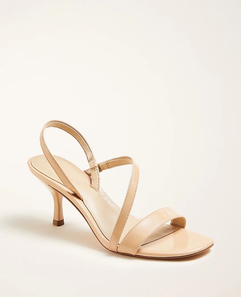 Annette Patent Leather Slingback Sandals | Ann Taylor | Ann Taylor (US)