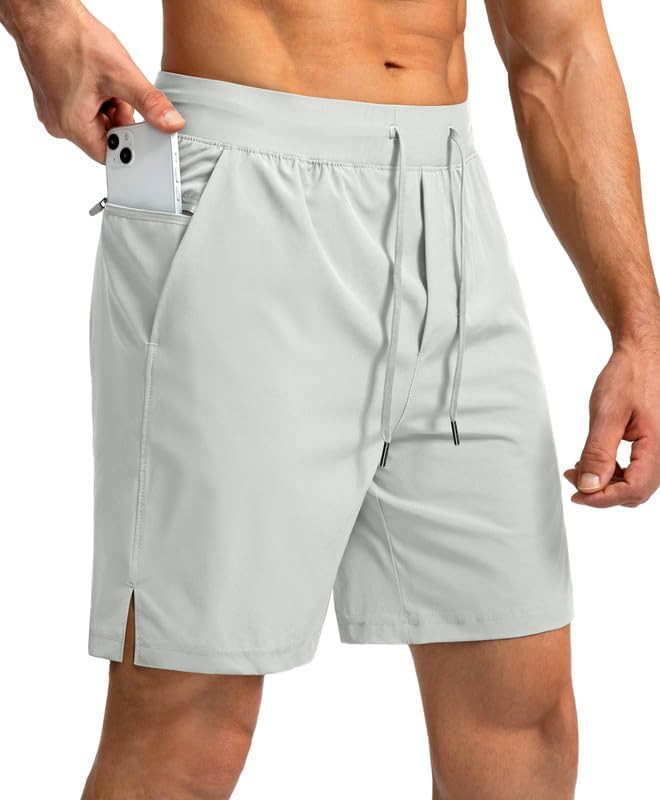 Soothfeel Men's Running Shorts with Zipper Pockets 9"/ 7"/ 5" Lightweight Basketball Gym Workout ... | Amazon (US)