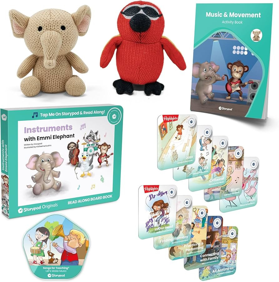 Storypod Music & Movement Set for The Learning-First Audio Play System | Content for Age 3 Years, 9 Months | SEL Audio Learning & Interactive Fun | Amazon (US)