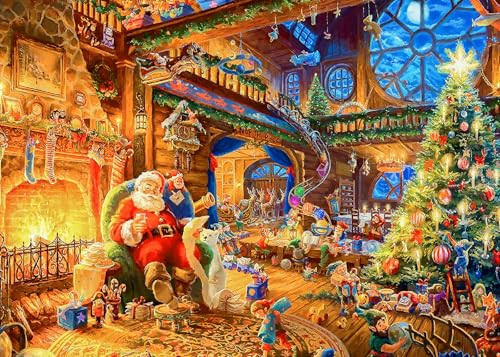 Christmas Puzzles 1000 Pieces, Santa Clause Christmas Puzzle, Santa's Cabin Christmas Puzzles, Christmas Puzzles For Adults 1000 Piece Puzzle For Adults Christmas, Christmas Jigsaw Puzzles | Amazon (US)