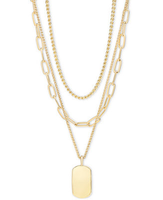 3-Row Chain Pendant Necklace, 16" to 19" + 2" extender, Created for Macy's | Macy's Canada