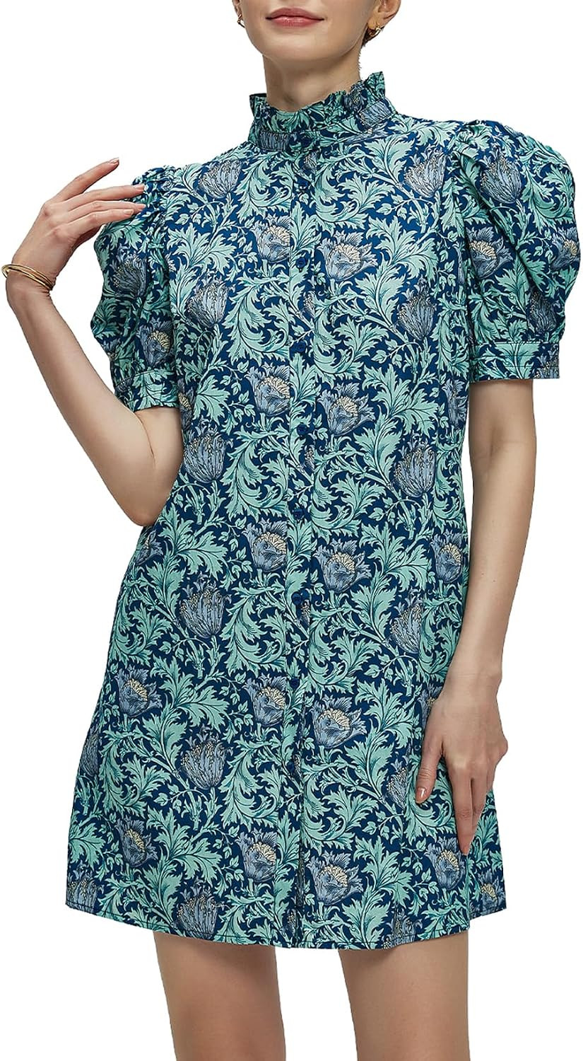Ladyful Women's Floral Shift Mini Dress | Amazon (US)