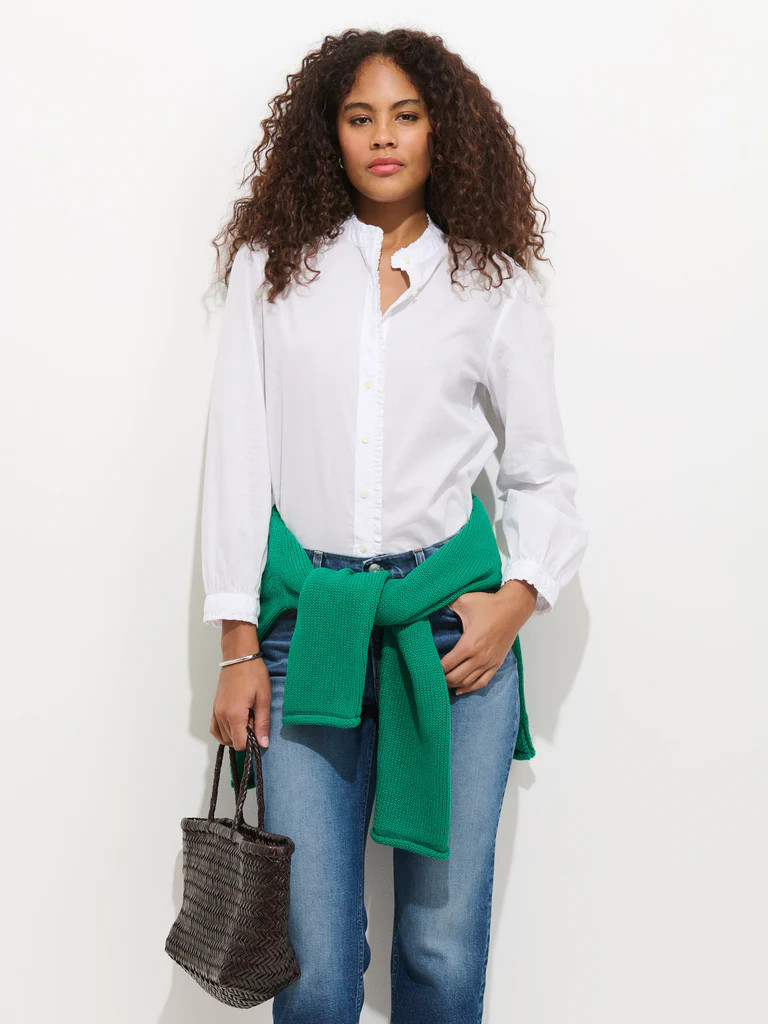 Chantilly Ruffle Shirt In Cotton Voile | Alex Mill