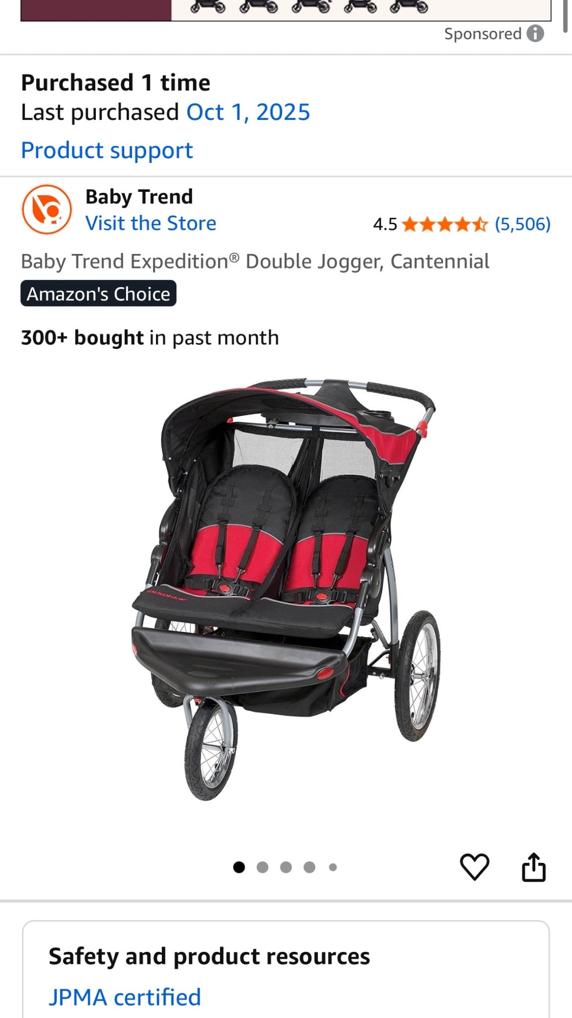 Just bought this and it’s amazing for jogging! Best one I’ve tried and it’s a double so I can only imagine how good the single jogging stroller is. And this color is $50off

#LTKActive #LTKBaby