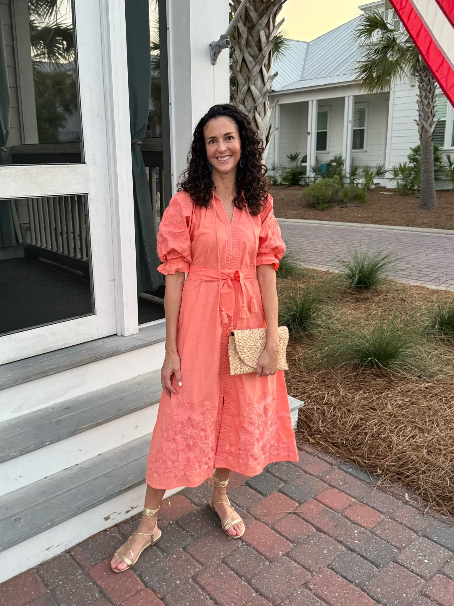 About last night. This dress is perfection. Runs a little small IMO. If between sizes, order up. 

#LTKtravel #LTKstyletip #LTKover40