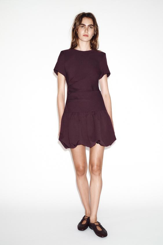 PUFF SHORT DRESS | Zara US