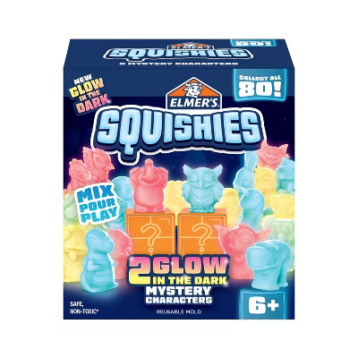 Elmer's 2ct Squishies Glow in the Dark Mystery Characters | Target