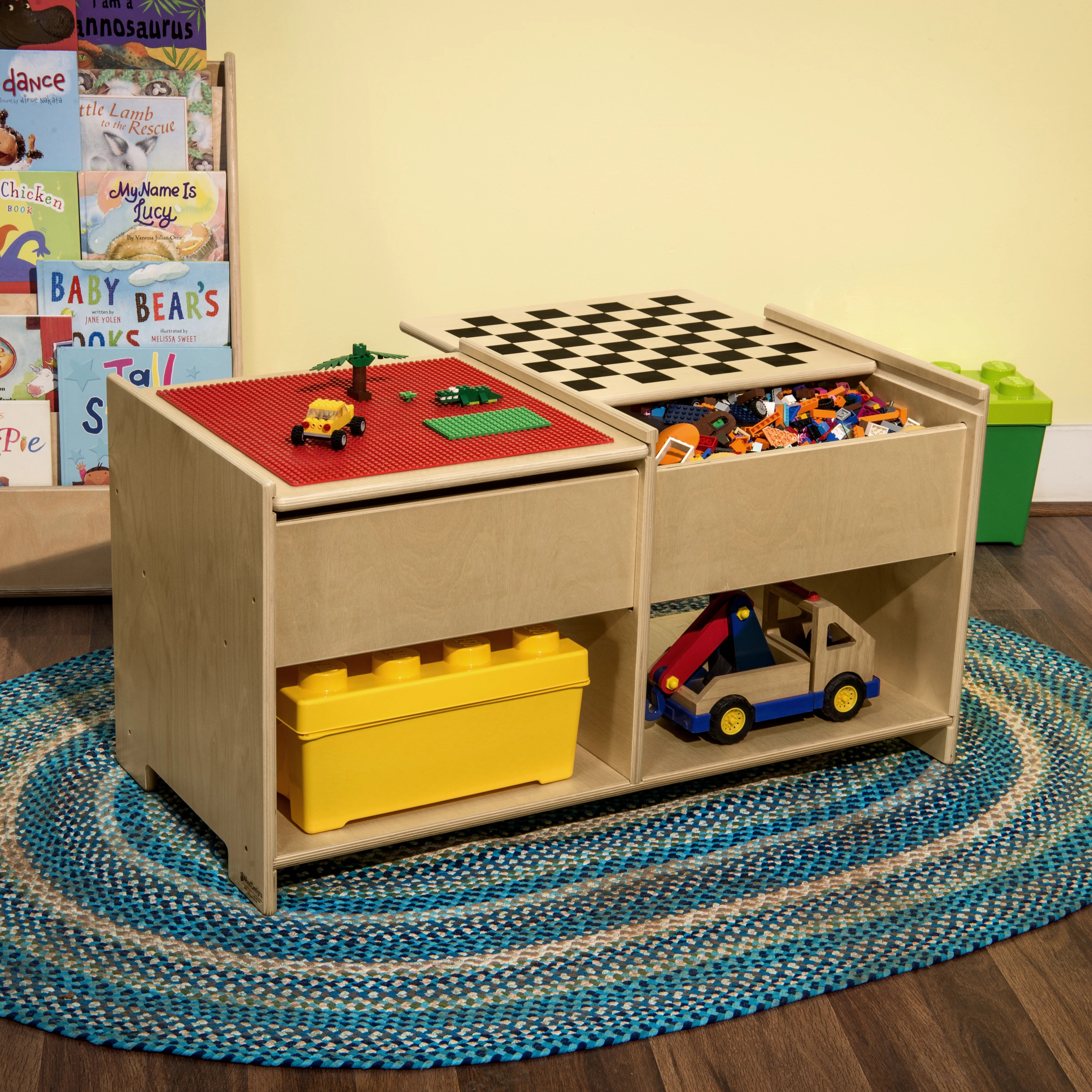 Solid Wood Adjustable Rectangle Activity Table | Wayfair North America