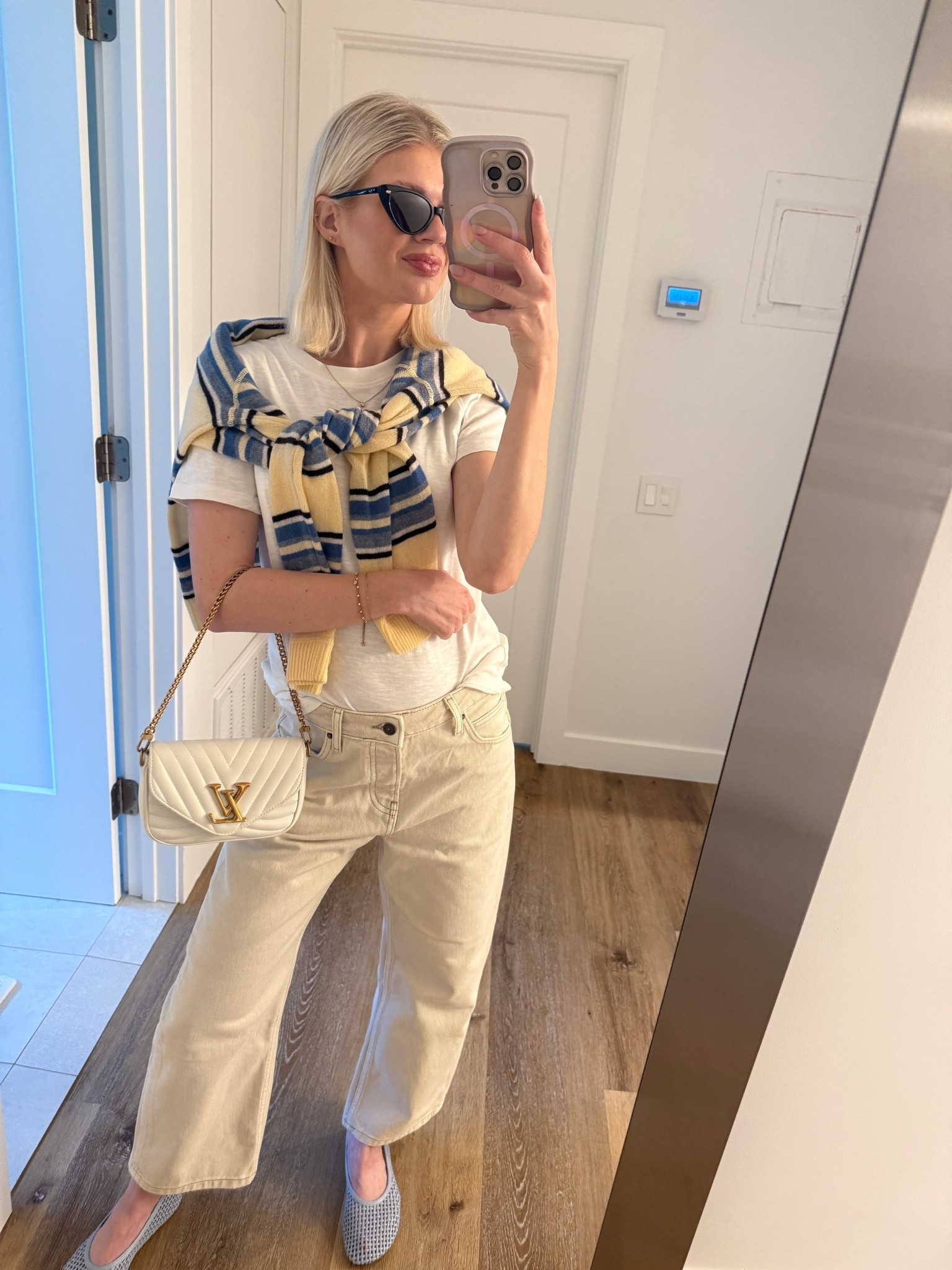 Full spring look! Loving blue and yellow for spring and my first pair of low rise pants 👀 

#LTKSpringSale #LTKSeasonal