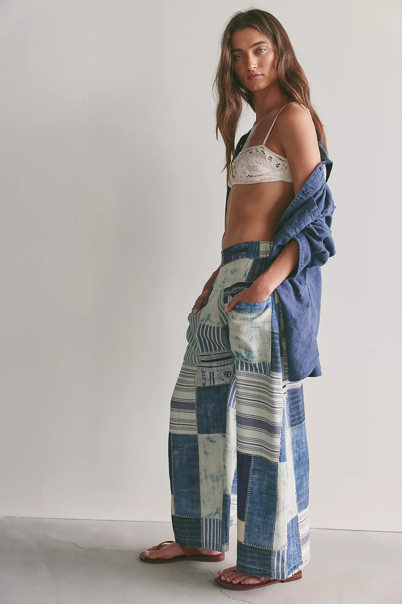 We The Free Symphony Patched Wide Leg Jeans | Free People (Global - UK&FR Excluded)