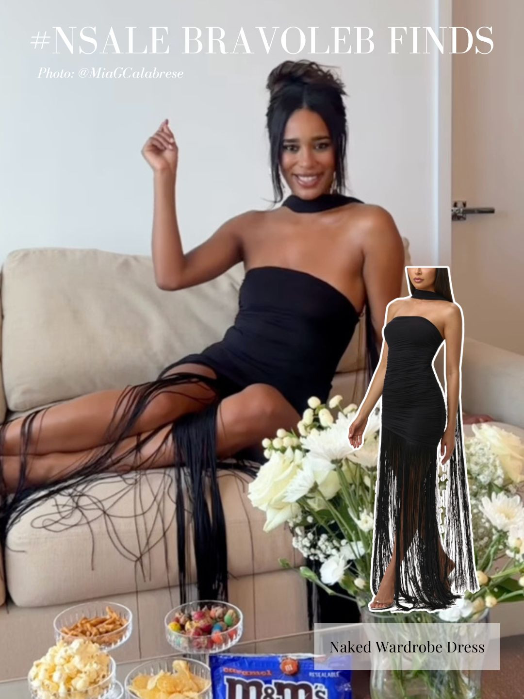 New #NSALE Find! Mia Calabrese's Black Fringe Dress 

 