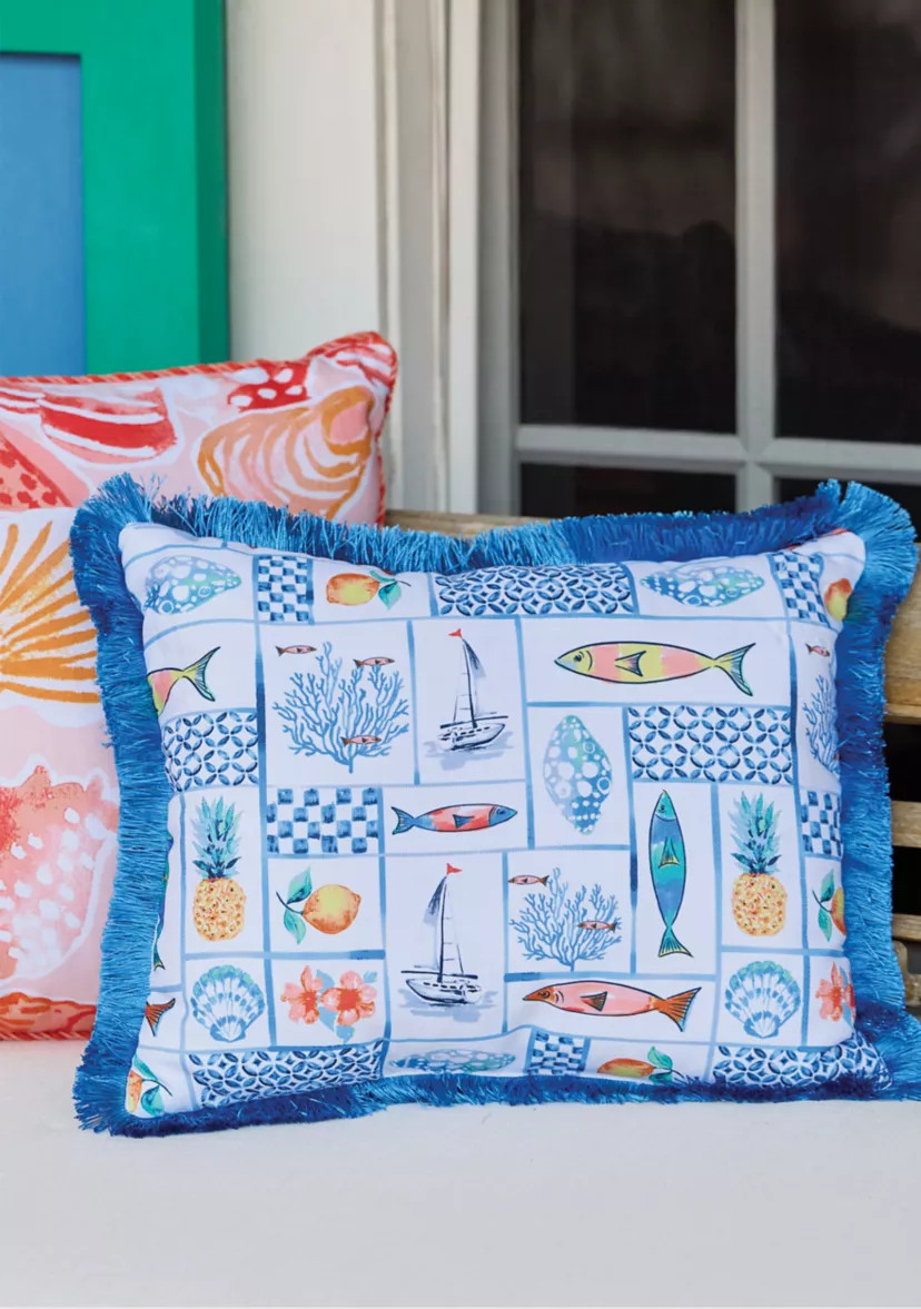 Sewing Down South x Crown & Ivy™ Sunset Lumbar Pillow | Belk