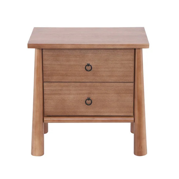 Christopher Knight Home - Modern Minimalist 23.62" Nightstand with Solid Wood Round Tapered Legs,... | Bed Bath & Beyond