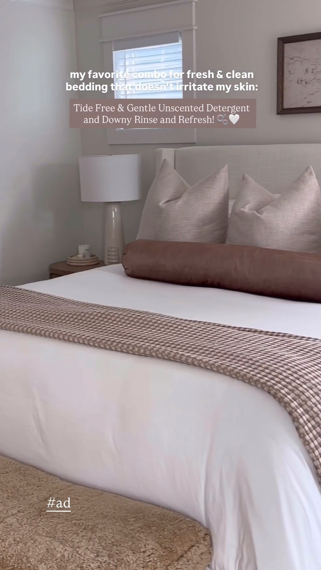 #ad My favorite laundry combo for a deep clean that’s still gentle on my skin! 🫧👏🏼 @TideLaundry Free & Gentle paired with @Downy Rinse and Refresh! You can shop both of these below and at @target ! 🤍 #TargetStyle #Tide #Laundry #TargetPartner 
