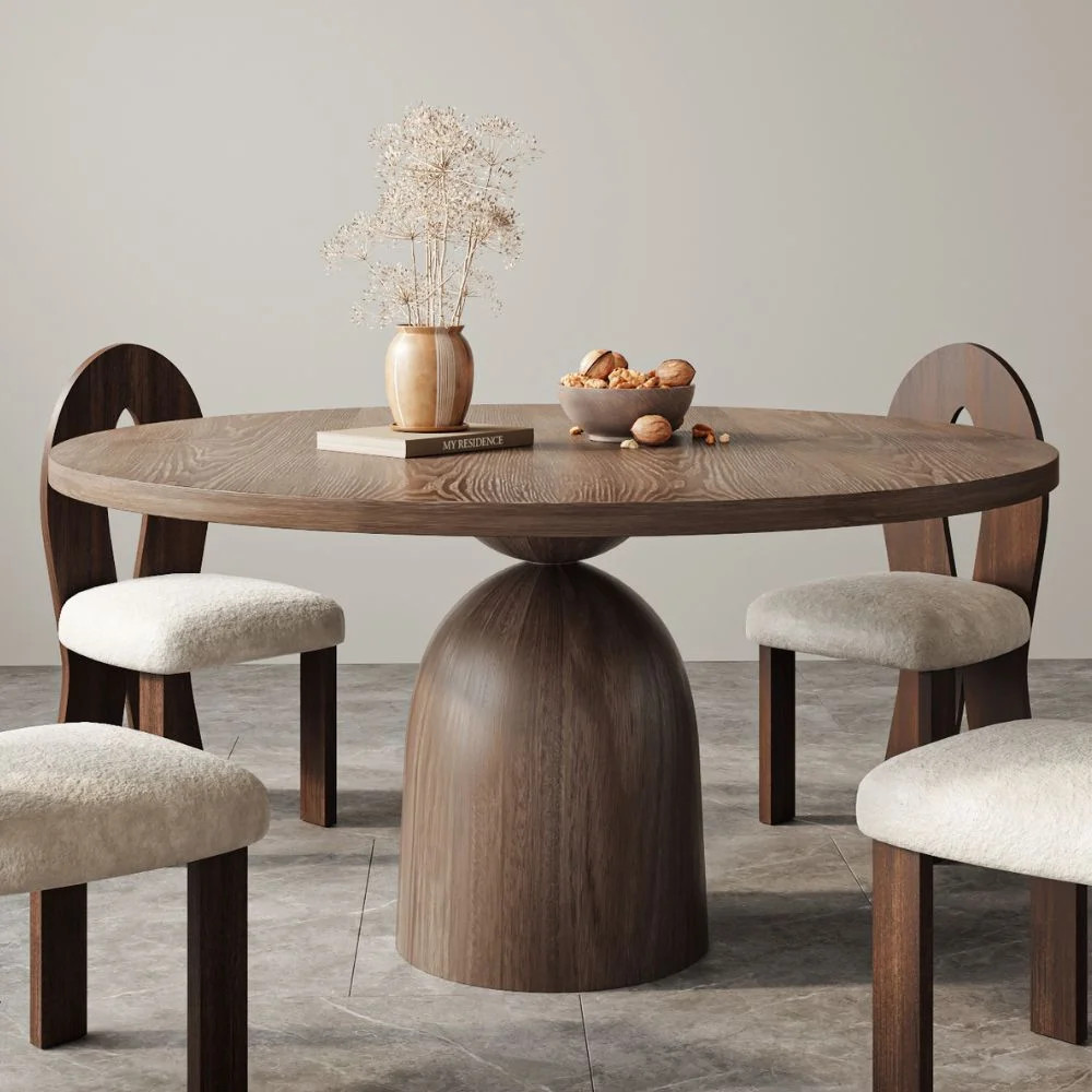 Dark Walnut Dining Table Solid Wood Kitchen Table | Wayfair North America