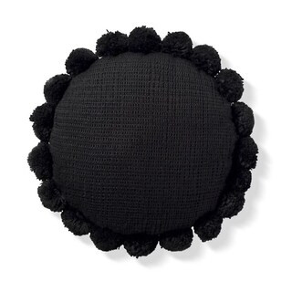 Macey Outdoor Pom Pillow | Grandin Road | Grandin Road