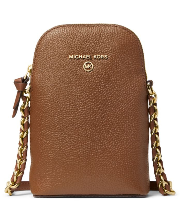 Michael Kors Jet Set Charm North South Chain Leather Phone Crossbody & Reviews - Handbags & Acces... | Macys (US)