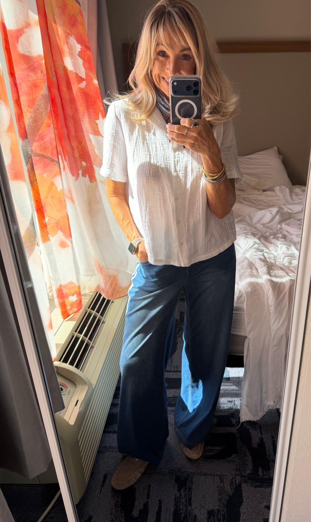 Just looking for comfy but put together and enjoying the weather in NJ! 69 degrees yes please!

#LTKootd #LTKOver40