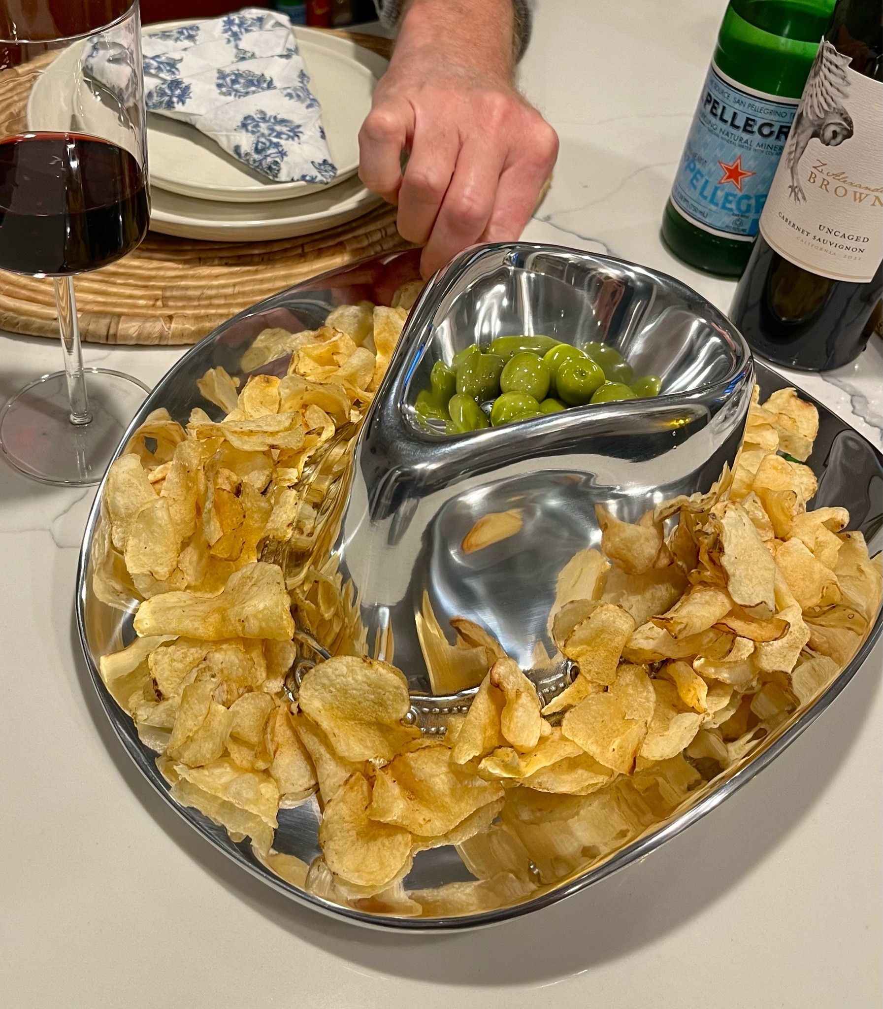 Silver Cowboy Hat Chip & Dip Server. Also available on Amazon! 

#LTKHome