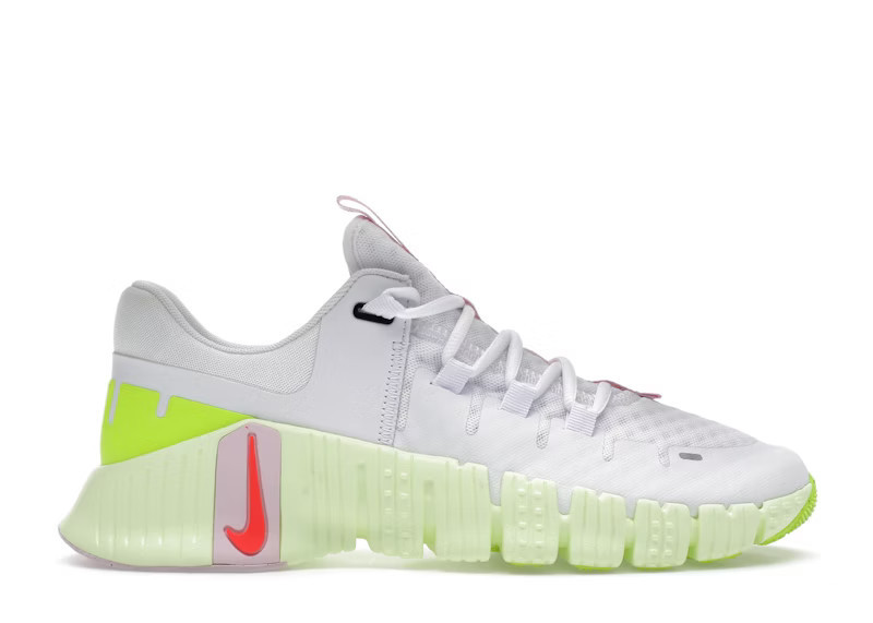 Nike Free Metcon 5 (Women's) Sneakers in White/Barely Volt/Pink Foam | StockX