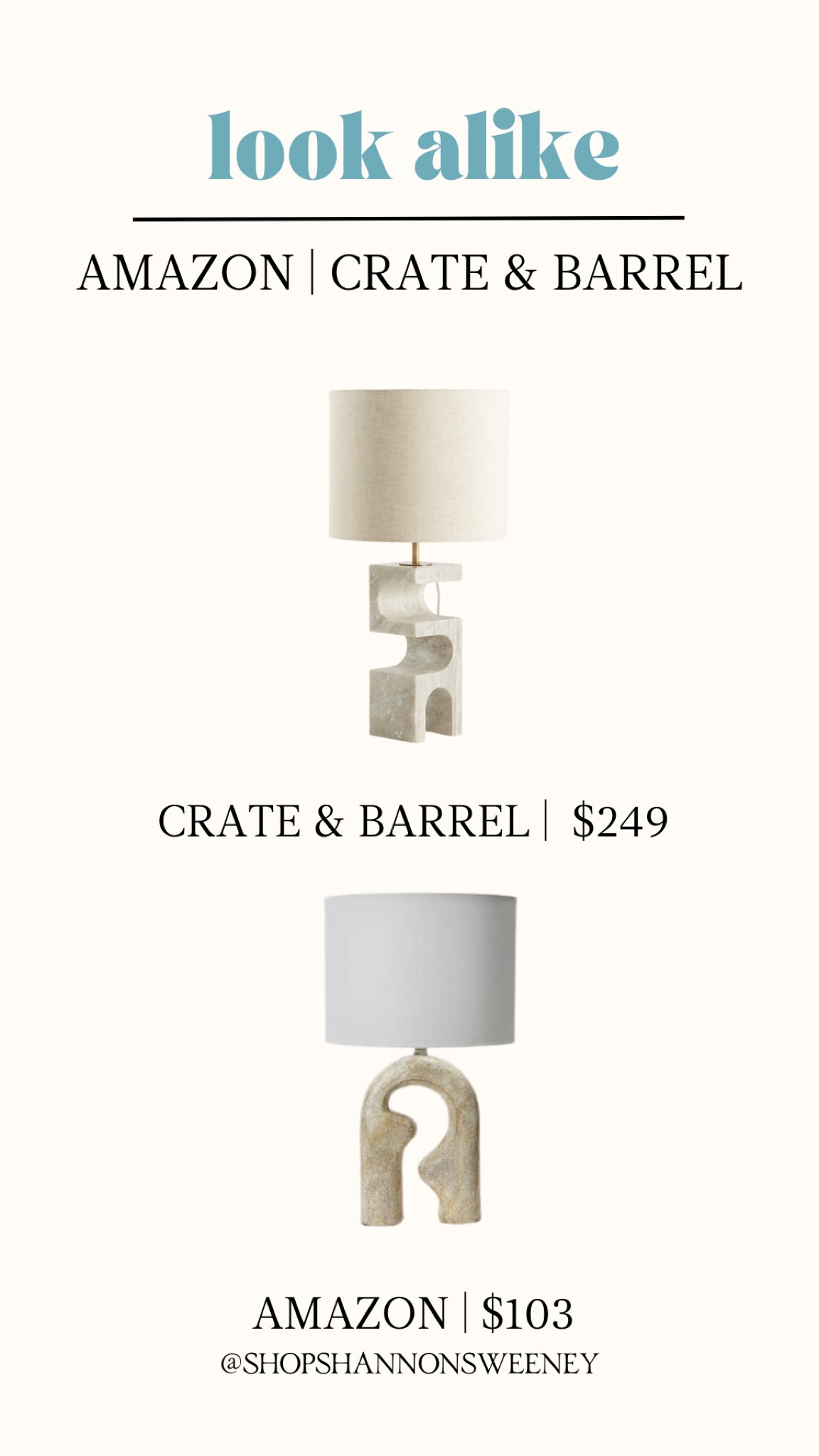 look alike | crate and barrel lamp look for less on Amazon 

#LTKstyletip #LTKhome #LTKFind