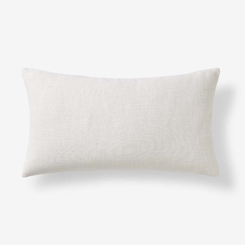 Texture Decorative Lumbar Pillow Cover - Ivory, 12 in. x 21 in., Size Lumbar12 x 21, Cotton | The Company Store | The Company Store