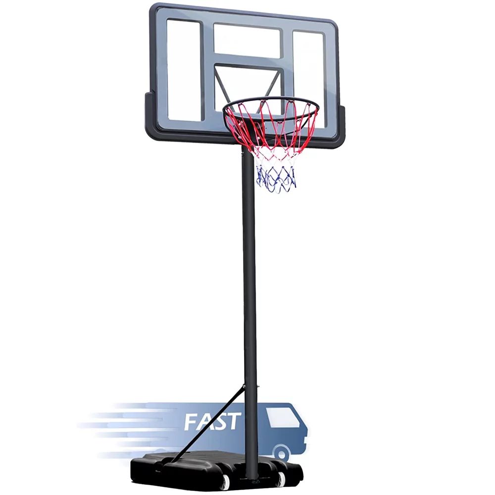 44 inch Outdoor Basketball Hoop Stand for Adults, SEGMART 4.9FT-10FT Height Adjustable Portable | Walmart (US)