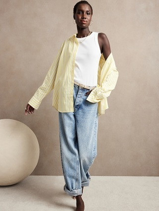 Fitted Ribbed Tank | Banana Republic (US)