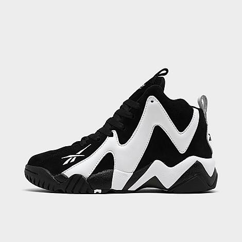 Reebok Boys' Big Kids' Kamikaze II Basketball Shoes in Black Size 4.0 Leather | Finish Line (US)