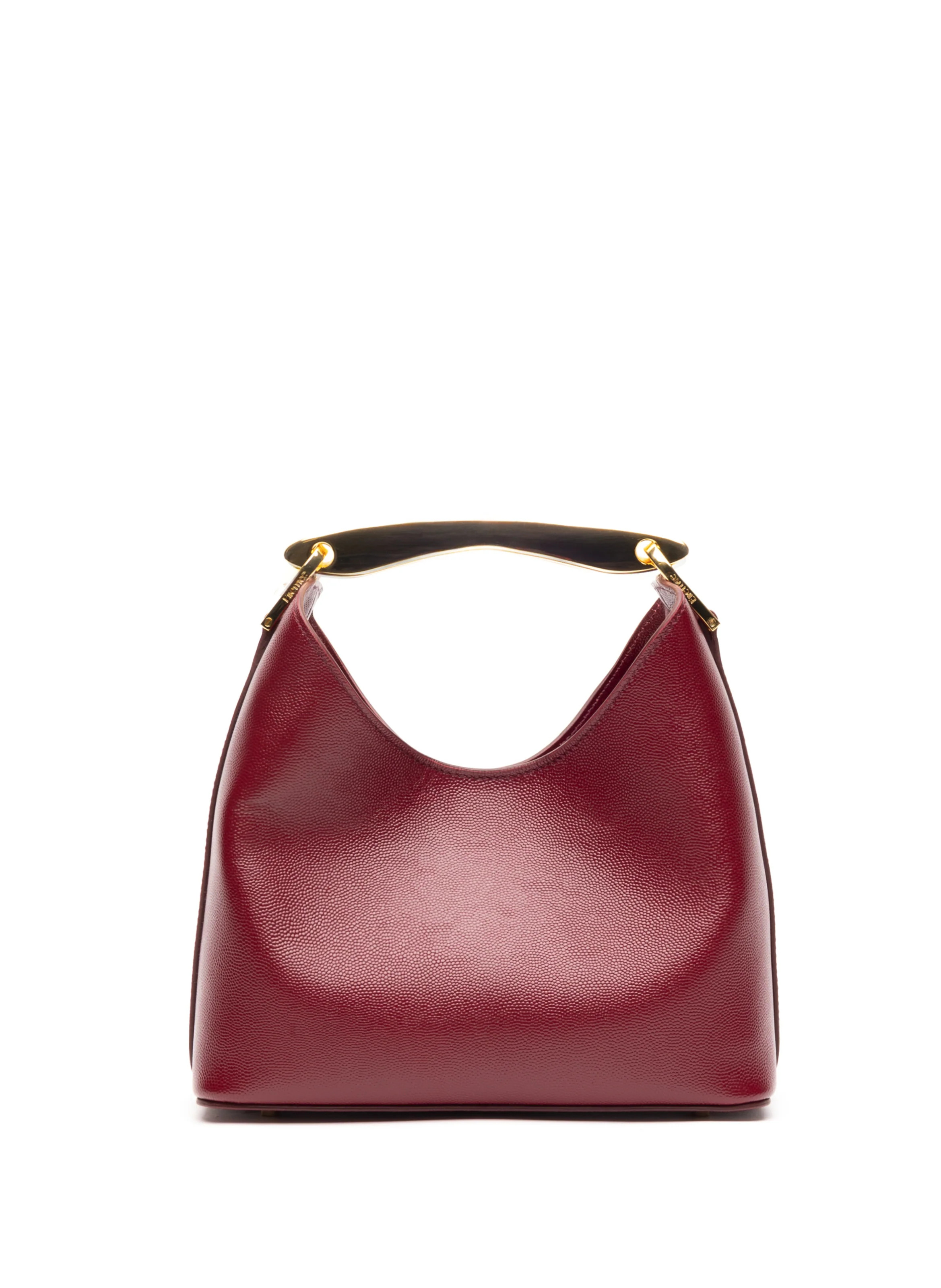 Small Boomerang Caviar Leather Burgundy | Elleme