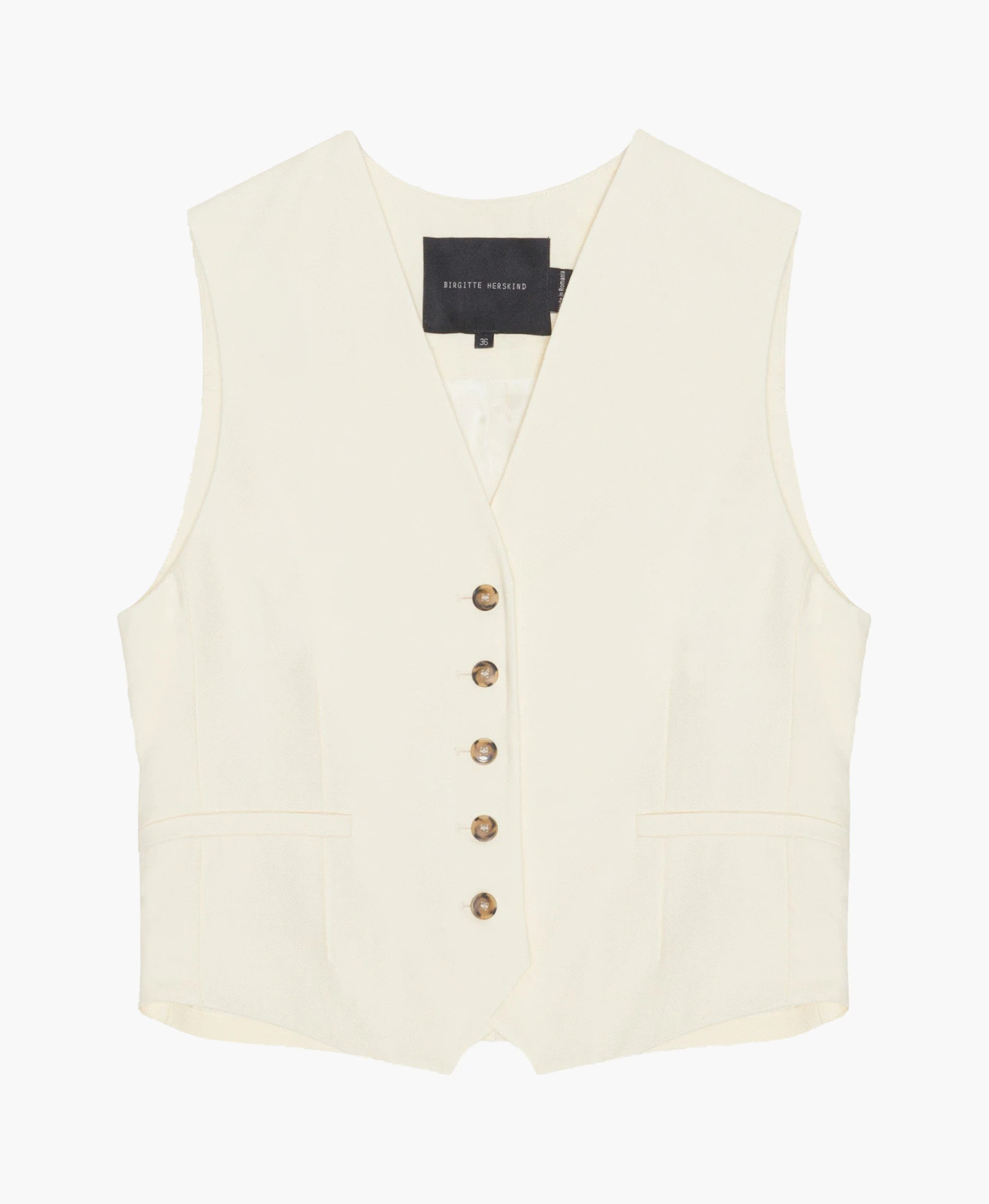 Mister Linen Vest - Baby Yellow | Seezona