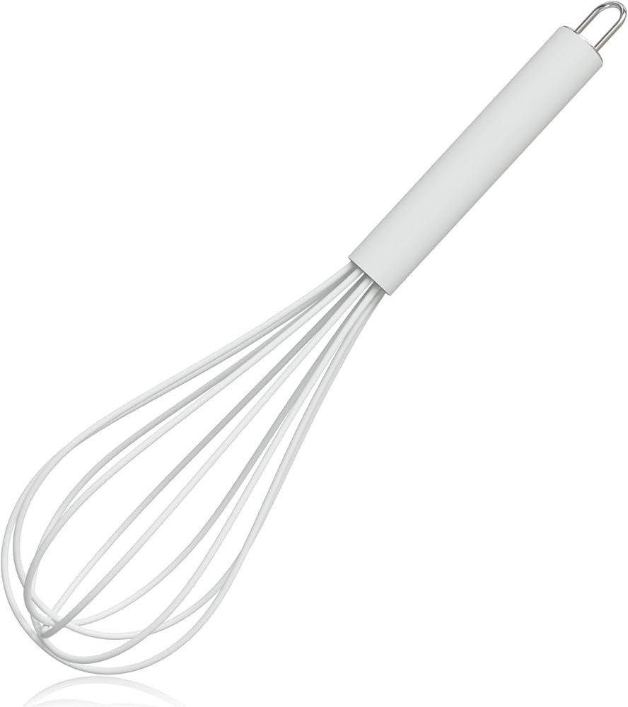 Sturdy, high temperature and easy to clean silicone whisk, stirrer, 10 inch, grip good grip desig... | Amazon (US)