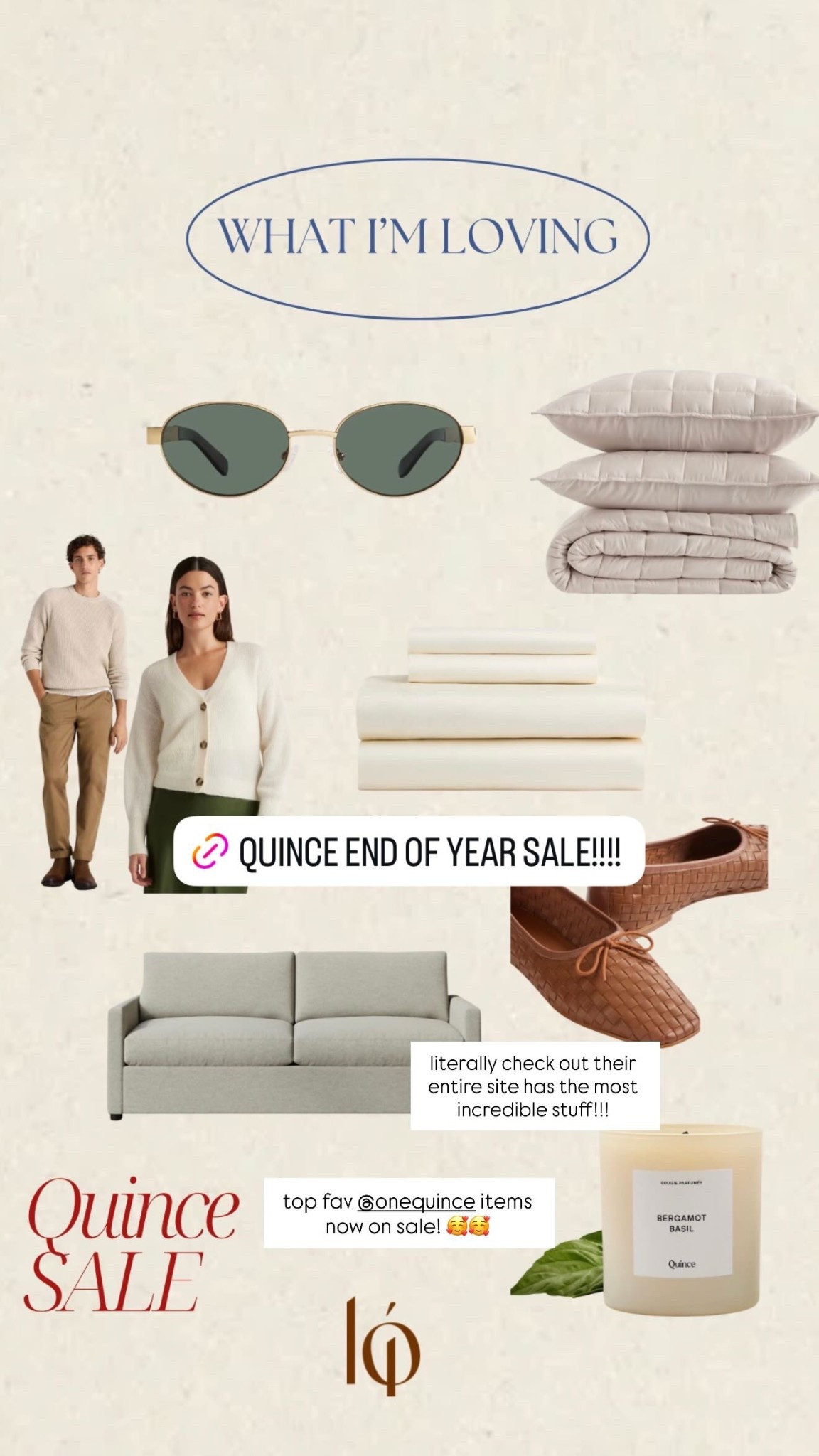 top fav @onequince items now on sale! 🥰🥰 literally check out their entire site has the most incredible stuff!!!