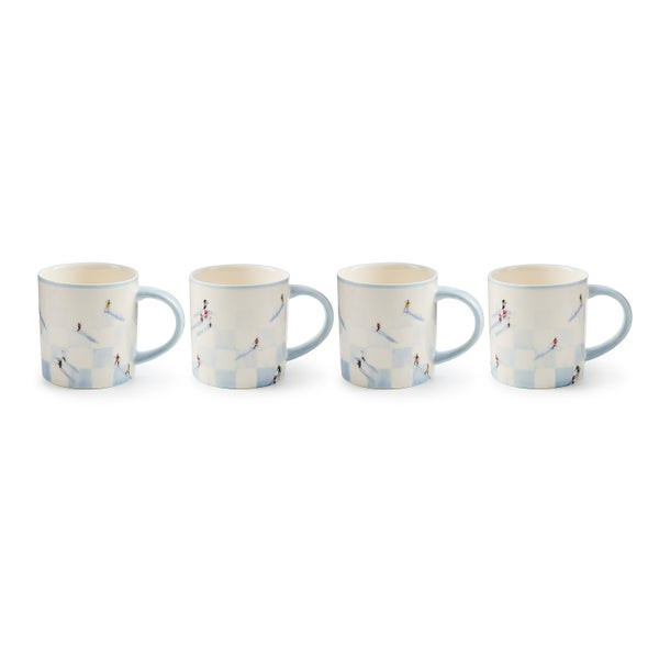 MacKenzie-Childs Gray Malin Ski Holiday Mugs | MacKenzie-Childs