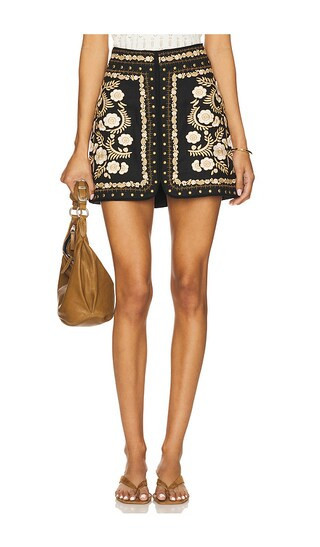 SPELL Remi Mini Skirt in Black. - size M | Revolve Clothing (Global)