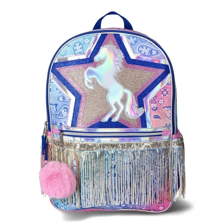 Wonder Nation Kids Rodeo Runway Tickled Pink 17" Backpack, Pink | Walmart (US)