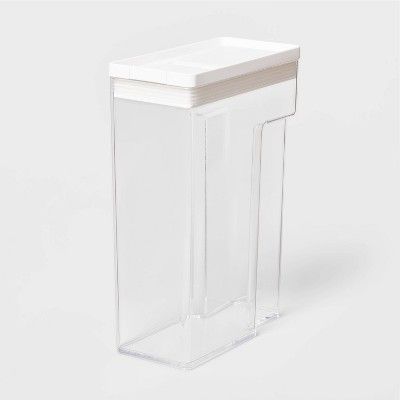 8"W X 4"D X 11.5"H Plastic Food Storage Container With Snap Lid Clear - Made By Design™ | Target