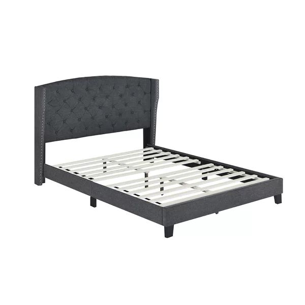 Fort Calhoun Tufted Upholstered Low Profile Platform Bed | Wayfair North America