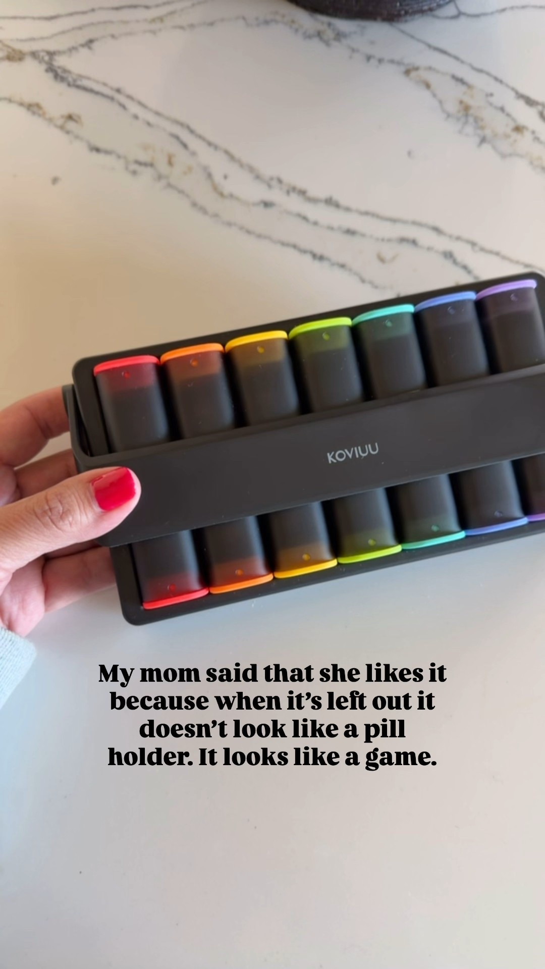 Pill organizer for less than $20. It’s has a side for the morning and the other side for night. 

#LTKOver40 #LTKSaleAlert