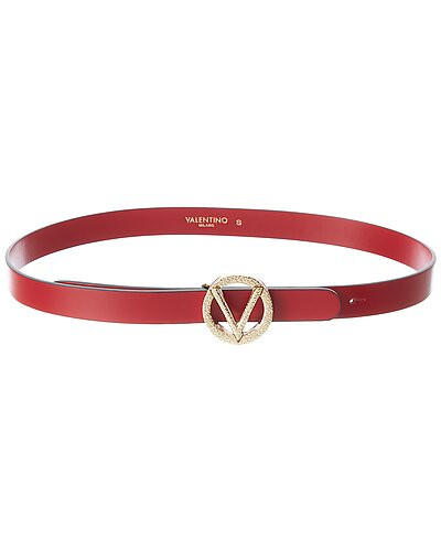 Valentino by Mario Valentino Baby Soave Leather Belt | Gilt