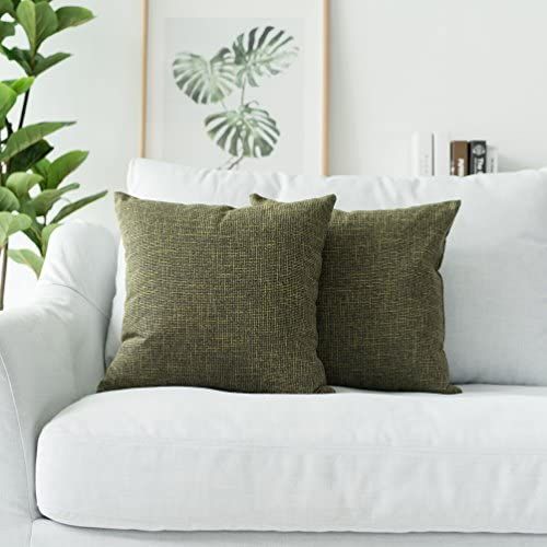 Kevin Textile Cotton Linen Soft Decorative Square Throw Pillow Covers Cushion Case for Sofa Bedroom, | Amazon (US)