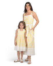 Mommy And Me Gingham And Floral Mixed Print Dress Collection | Dresses | Marshalls | Marshalls
